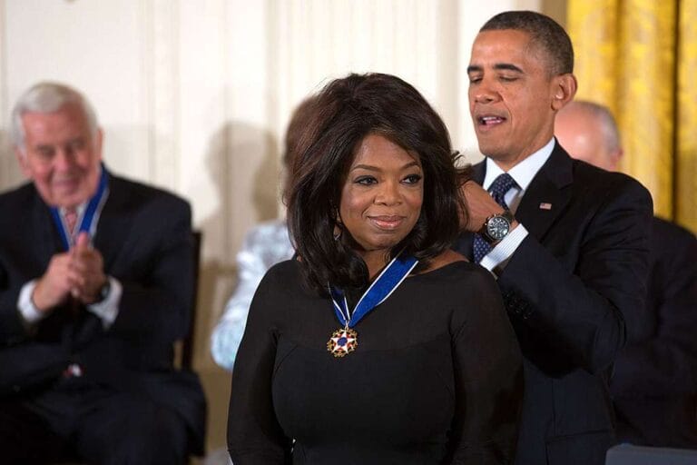 Oprah and President Barack Obama