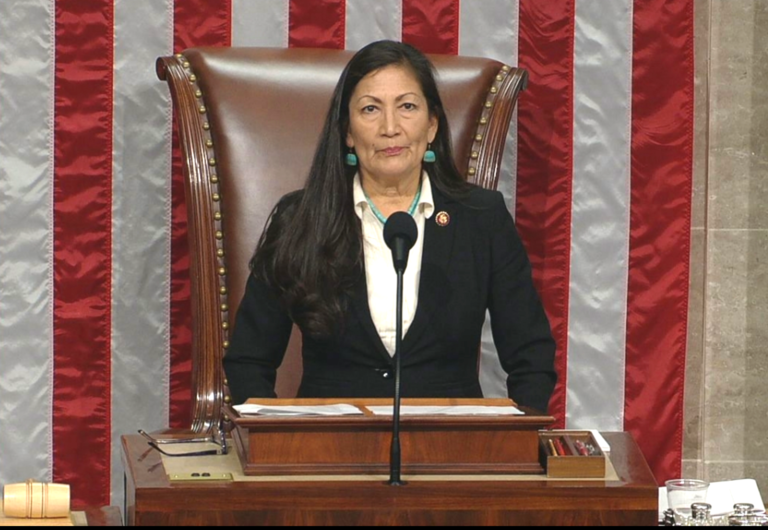 Deb Haaland presiding over congress
