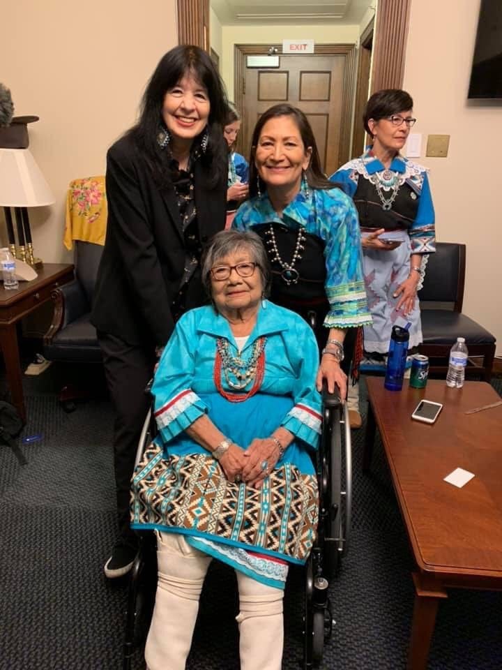 Deb Haaland's mother, and Joy Harjo