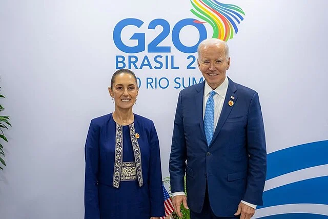 President Sheinbaum and President Biden