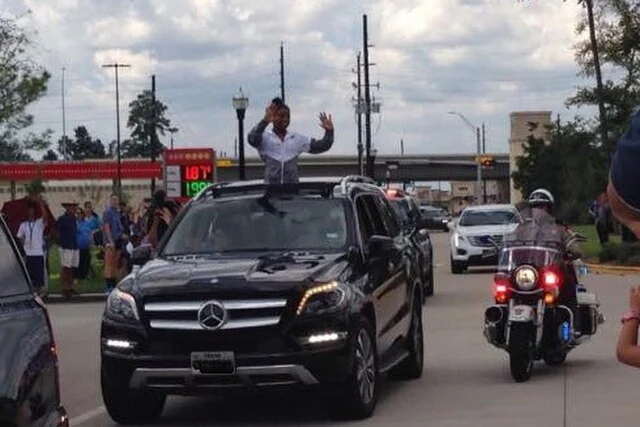 Simone, home town parade